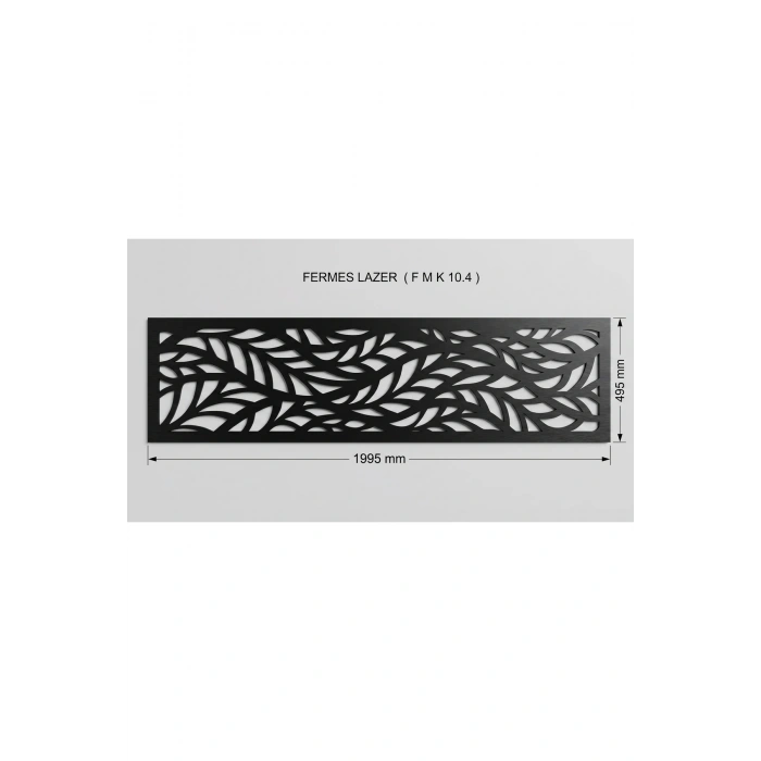LAZER METAL 2 MM HAM SAC DEKORATİF KORKULUK PANELİ 495 mm × 1195 mm