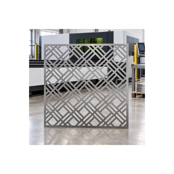 Lazer Metal 995mm x995 mm 2 mm Kalınlık St37 Kalite Ham Sac Dekoratif Bahçe Kapısı ÜRÜN BOYASIZDIR!