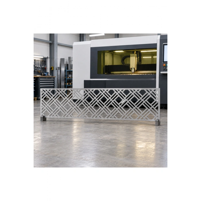 LAZER METAL 2 MM HAM SAC DEKORATİF KORKULUK PANELİ 495mm × 1195 mm