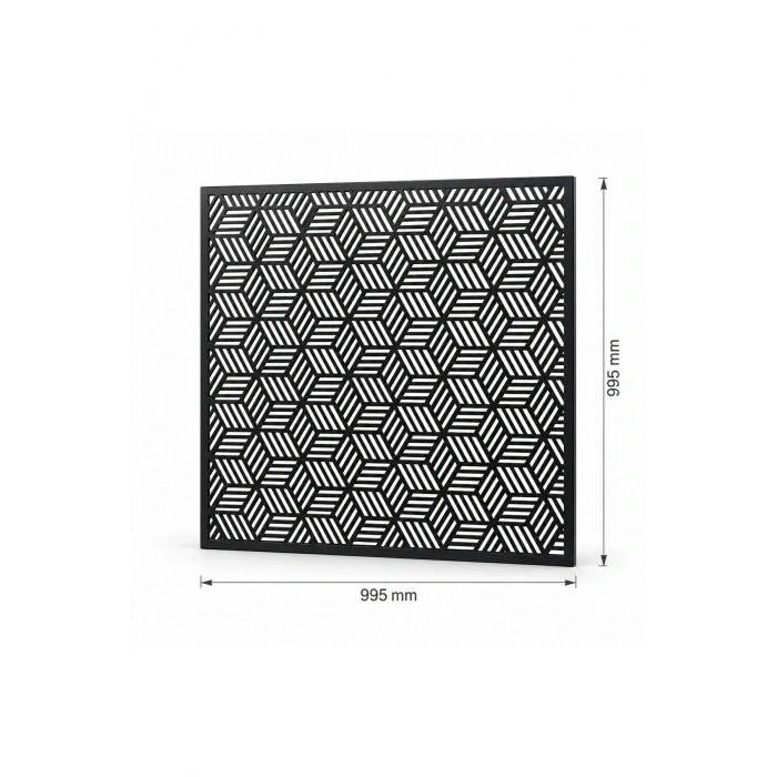 Lazer Metal 995mm x995 mm St37 Kalite 2 mm Dekoratif Ham Sac Bahçe Kapısı ÜRÜN BOYASIZDIR!