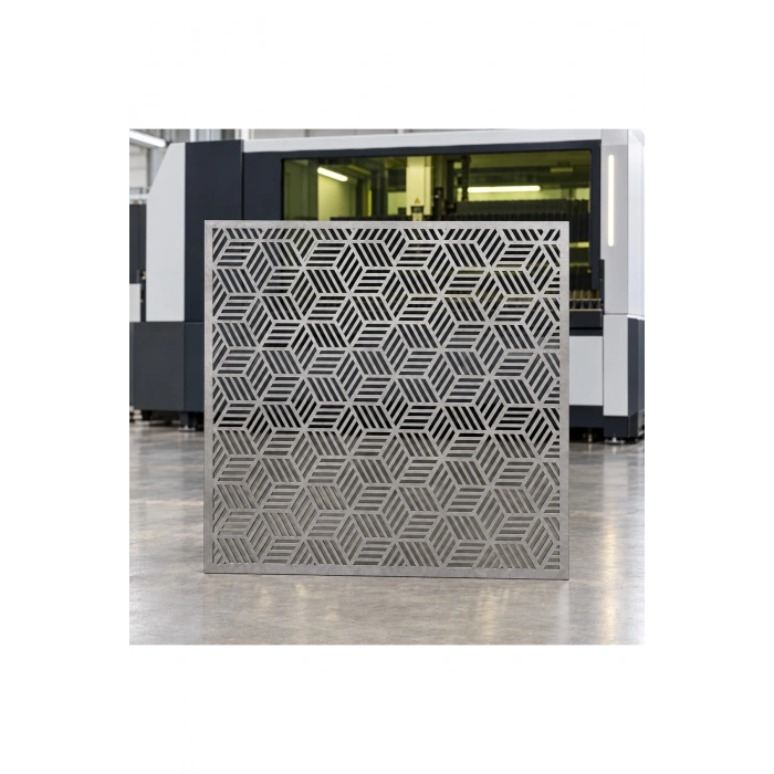 Lazer Metal 995mm x995 mm St37 Kalite 2 mm Dekoratif Ham Sac Bahçe Kapısı ÜRÜN BOYASIZDIR!