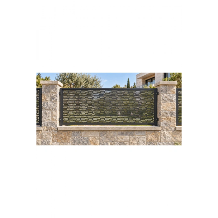 Lazer Metal Dekoratif Desen 2 mm Ham Sac Panel Korkuluk ( 1995mm x 995mm ) Boyasız Sac