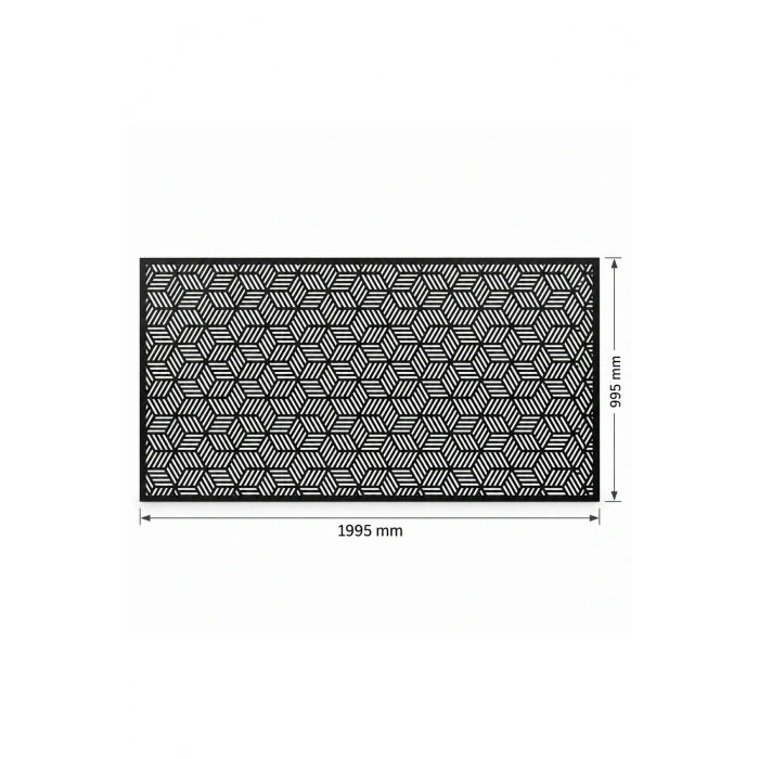 Lazer Metal Dekoratif Desen 2 mm Ham Sac Panel Korkuluk ( 1995mm x 995mm ) Boyasız Sac