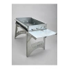 Lazer Metal F1 Katlanır Çelik Mangal – Yan Masalı, Portatif Kamp ve Piknik Mangalı 40×30 cm GALVANİZ