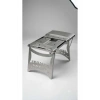 Lazer Metal F1 Katlanır Çelik Mangal – Yan Masalı, Portatif Kamp ve Piknik Mangalı 40×30 cm GALVANİZ