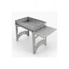 Lazer Metal F2 Katlanır Çelik Mangal – Yan Masalı, Portatif Kamp ve Piknik Mangalı 49*50 cm