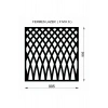 Lazer Metal 995x995 mm 2 mm Kalınlık St37 Kalite Ham Sac Desenli Bahçe Kapısı ÜRÜN BOYASIZDIR!