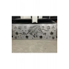 LAZER KESİM AT VE YAPRAK FİGÜRLÜ METAL KORKULUK - Ahşap Profil veya Demir Profil Arasına Çit Paneli (199,5x62 cm) - Ham Sac ÜRÜN BOYASIZDIR!