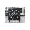 Lazer Metal 995mm x995 mm 2 mm Kalınlık St37 Kalite Ham Sac At ve Yaprak Desenli Bahçe Kapısı ÜRÜN BOYASIZDIR!