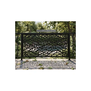 Lazer Dekoratif Lazer Kesim Ham Sac Panel Korkuluk (1995x995 mm - 2mm Boyasız Sac)