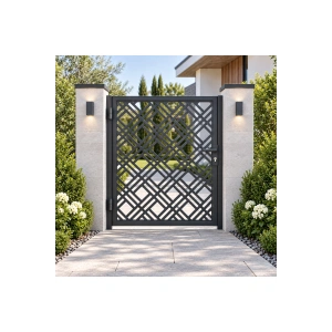 Lazer Metal 995mm x995 mm 2 mm Kalınlık St37 Kalite Ham Sac Dekoratif Bahçe Kapısı ÜRÜN BOYASIZDIR!