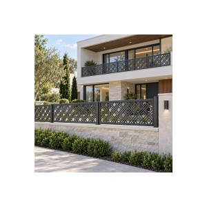 LAZER METAL 2 MM HAM SAC DEKORATİF KORKULUK PANELİ 495mm × 1195 mm