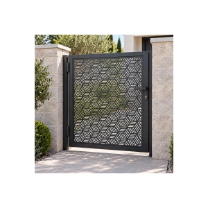 Lazer Metal 995mm x995 mm St37 Kalite 2 mm Dekoratif Ham Sac Bahçe Kapısı ÜRÜN BOYASIZDIR!