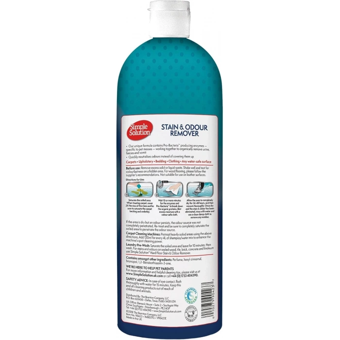 Simple Solution Köpekler için Leke ve Koku Giderici 1 Lt.
