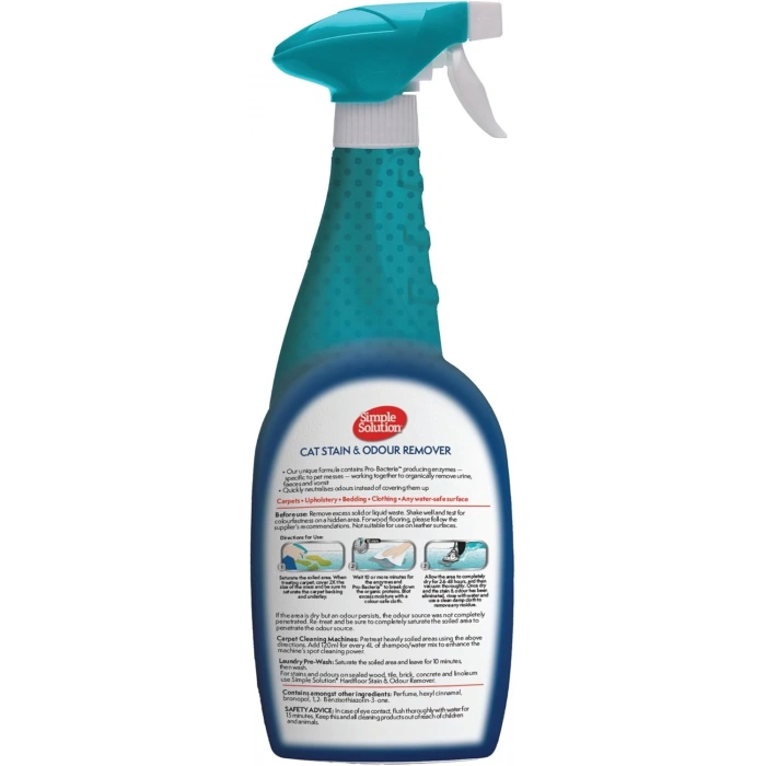 Simple Solution Kedi Leke ve Koku Giderici Sprey 750ml