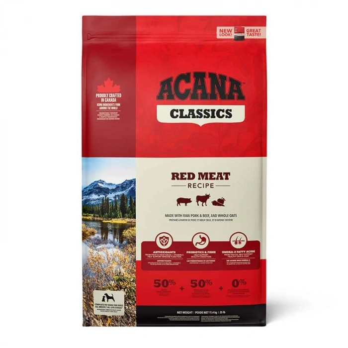 Acana Classics Classic Red Kuzu Etli ve Sığır Etli Düşük Tahıllı Köpek Maması 9,7kg