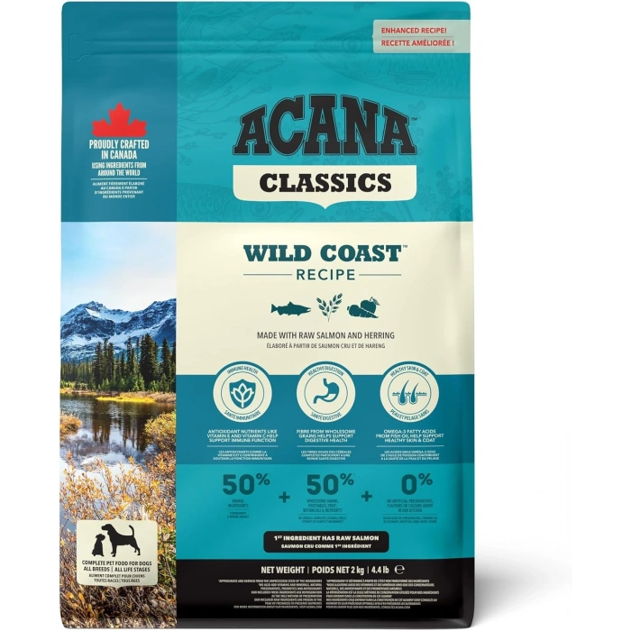 Acana Classics Wild Coast Balıklı Düşük Tahıllı Köpek Maması 9,7kg