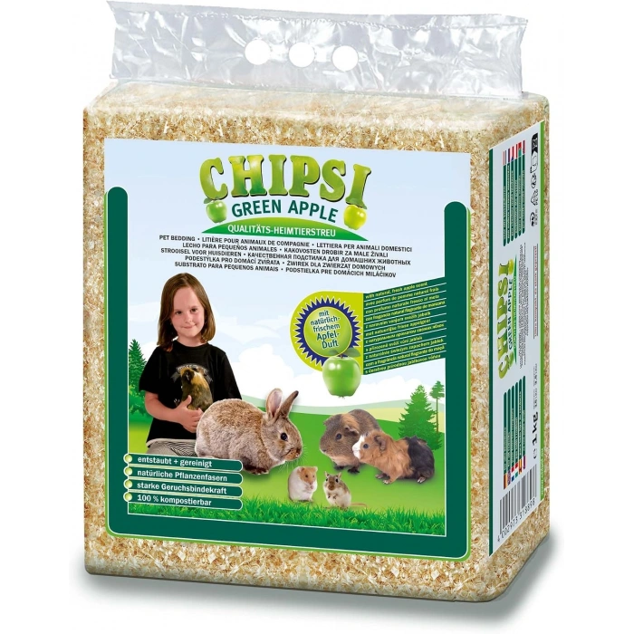 Chipsi Elma Kokulu Hijyenik Kemirgen Talaşı 15 L