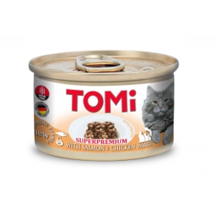 Tomi Kedi Somonlu Tavuklu Yaş Mama 85g