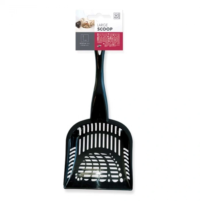 M-Pets Large Scoop Kedi Kumu Küreği 34,5x16x7,5cm (Siyah)