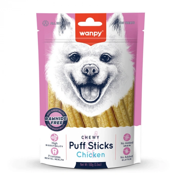 Wanpy Tahılsız Tavuklu Köpek Çiğneme Ödülü 100g