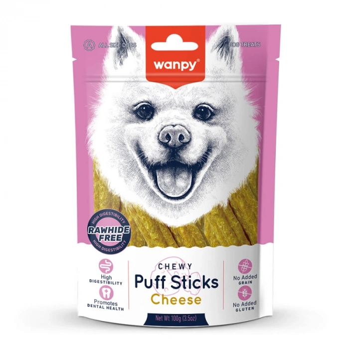Wanpy Tahılsız Peynirli Köpek Çiğneme Ödülü 100g