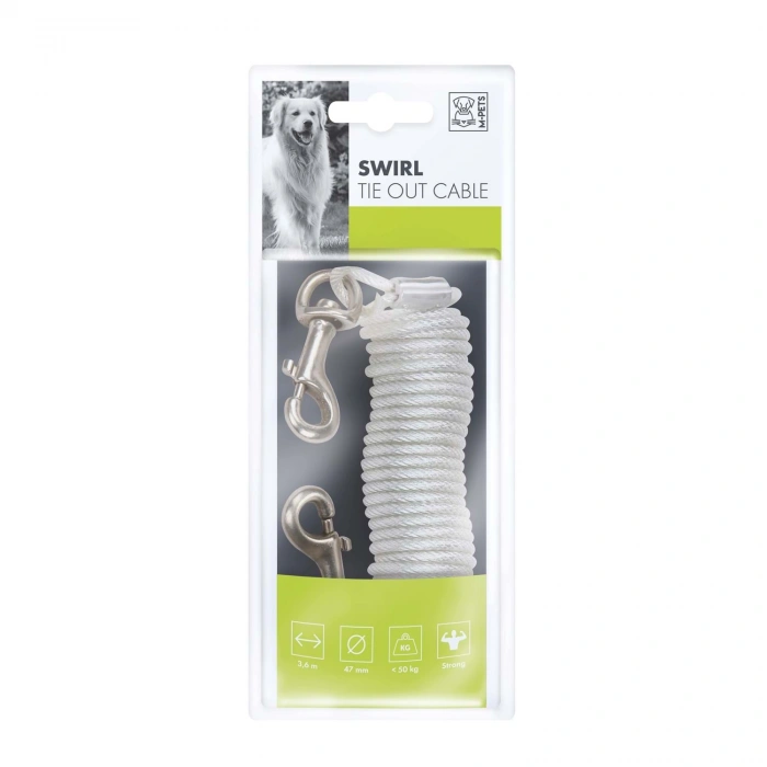 M-Pets Swirl Bahçe Bağlama Halatı 3,6m