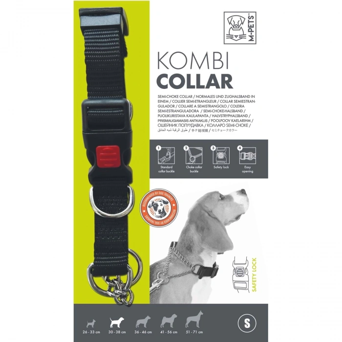 M-Pets Kombi Collar Köpek Eğitim Tasması 30-38cm [S]