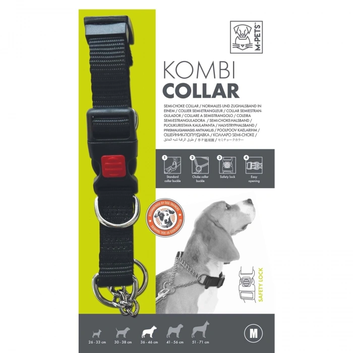 M-Pets Kombi Collar Köpek Eğitim Tasması 36-46cm [M]