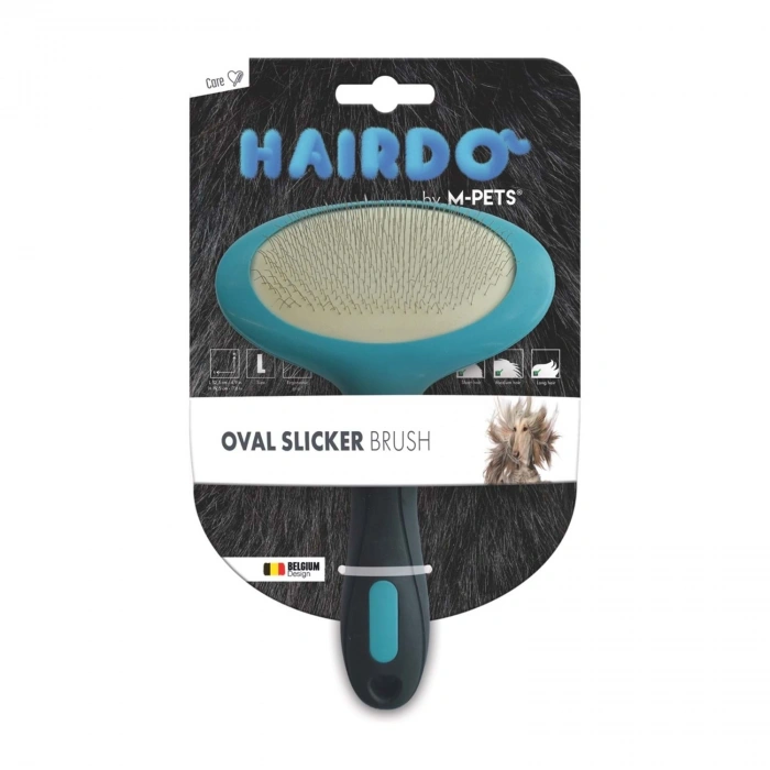 M-Pets Hairdo İnce Telli Oval Köpek Fırçası 12,5x19,5cm [L]