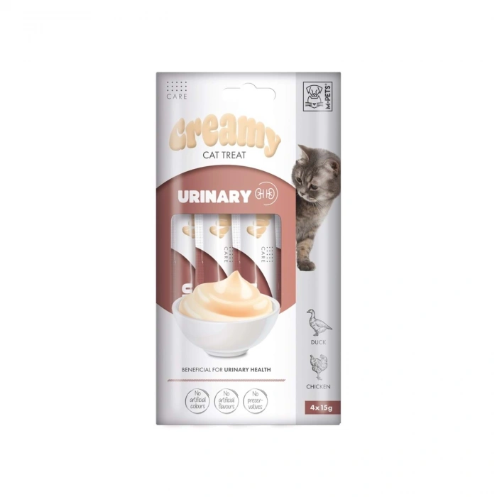M-Pets Üriner Sistem Destekleyici Krema Kedi Ödül Maması 15gr (4lü)