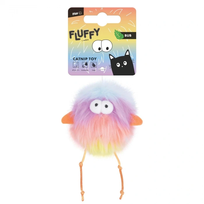 M-Pets Fluffy Bub Catnipli Kedi Oyuncağı 10x7x5,5cm (Karışık Renkli)