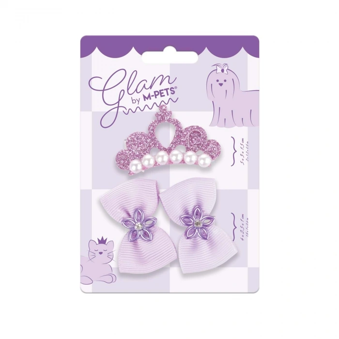 M-Pets Glam Köpekler İçin Toka (Mor)