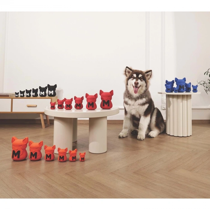 M-Pets Power Chew Kauçuk Köpek Ödül Oyuncağı 10,6x9,6x14,5cm (Siyah)