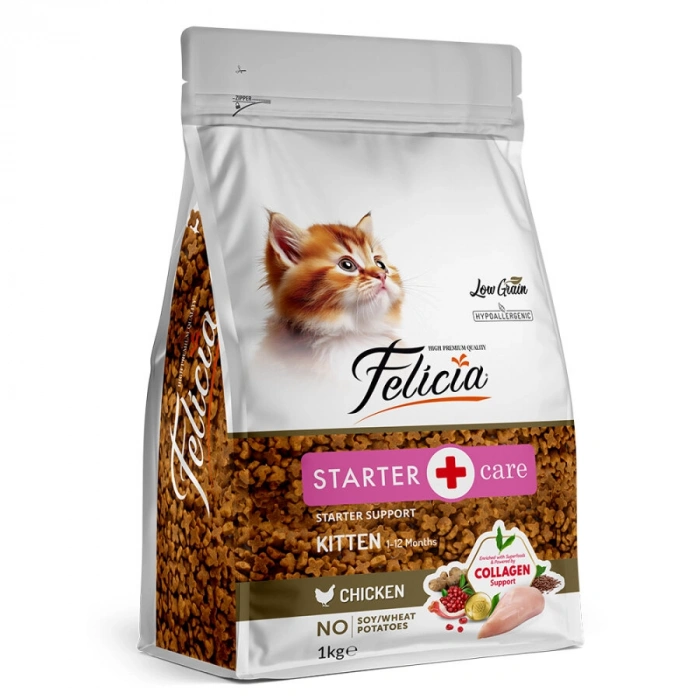 Felicia Hypoallergenic Tavuklu Düşük Tahıllı Yavru Kedi Maması 1 Kg