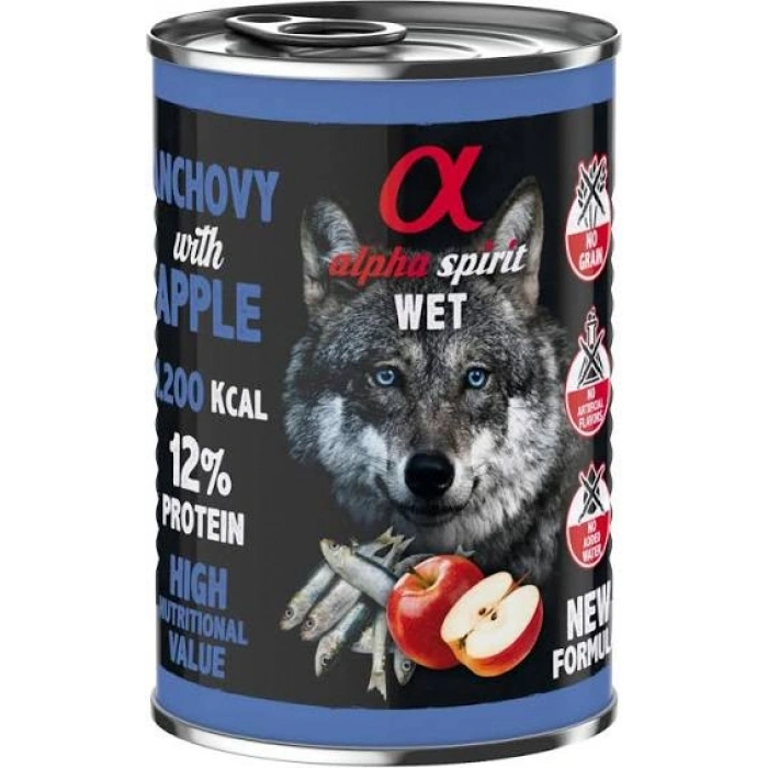 Alpha Sprit %93 Et Hamsi&Kırmızı Elma Köpek Konservesi 400 Gr