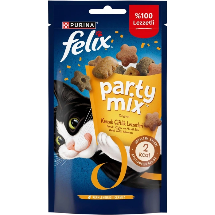 Felix Party Mix Karışık Çiftlik Lezzetleri Ödül Maması 60 Gr