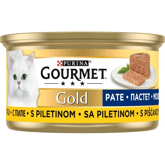Gourmet Gold Kıyılmış Tavuklu Yetişkin Kedi Konservesi 85gr