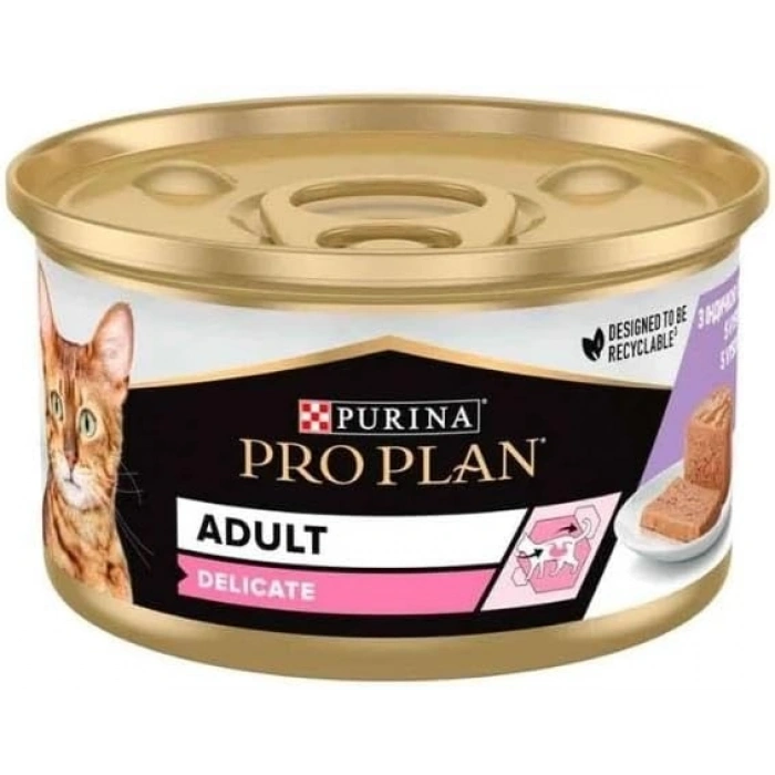 Pro Plan Delicate Hindili Ezme Yetişkin Kedi Konservesi 85gr