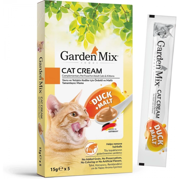 Garden Mix Ördek+Malt Kedi Kreması 15gr*5