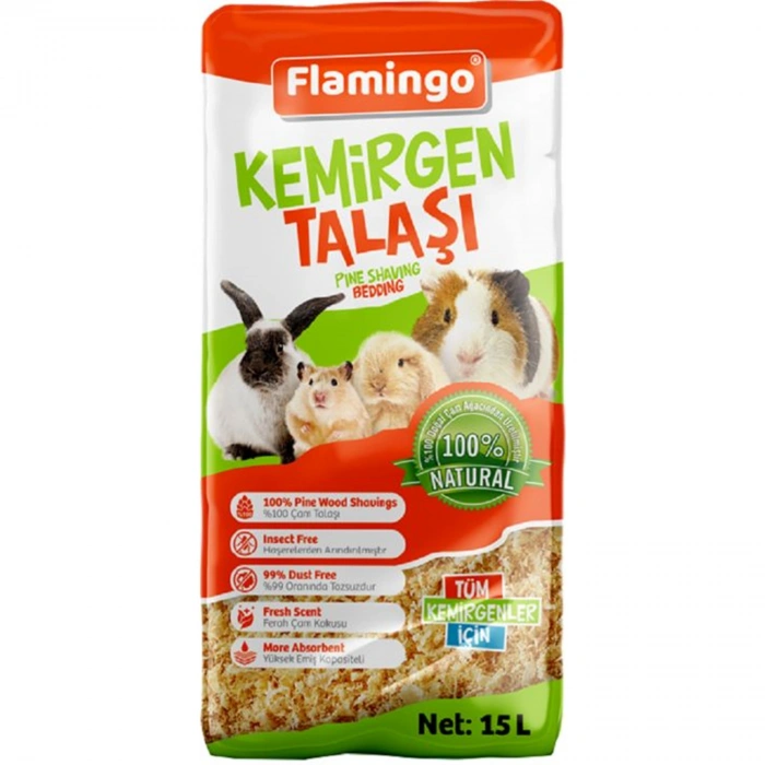Flamingo Kemirgen Talaşı 15 Lt