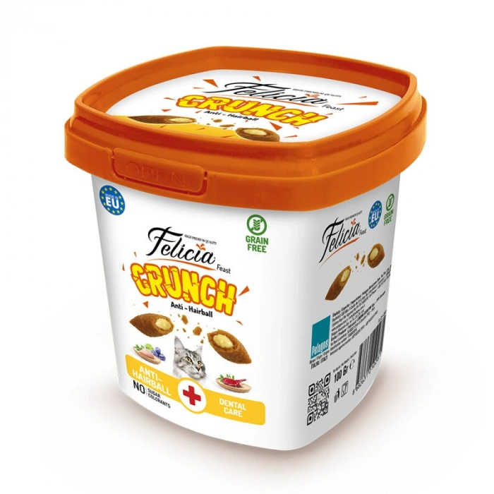 Felicia Hairball Kedi Crunch Ödül Maması 100g