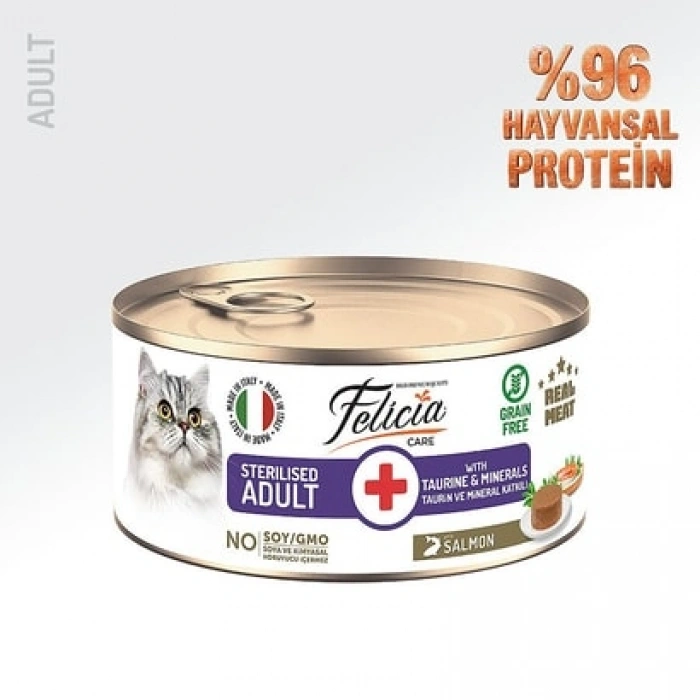 Felicia Somonlu Ezme Kısırlaştırılmış Kedi Konserve Maması 85 Gr