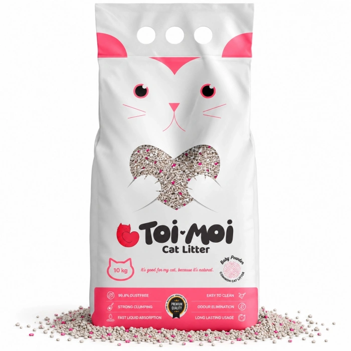 Toi Moi Aura Cream Bebek Pudrası 10 Kg Topaklanan Kedi Kumu