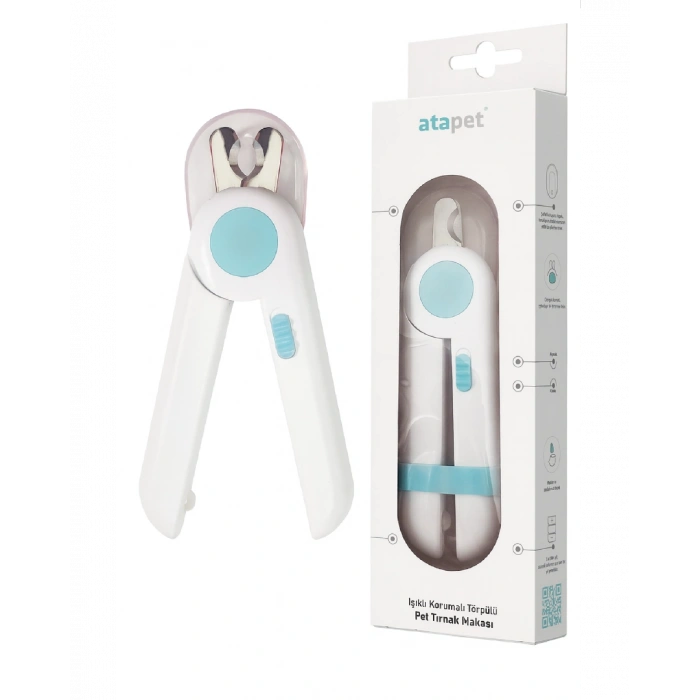 Pet Gravity Led Işıklı Kedi ve Köpekler için Tırnak Makası Pembe