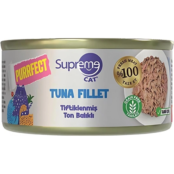 Supreme Cat Purrfect Tiftiklenmiş Ton Balıklı Yetişkin Kedi Konservesi 70gr