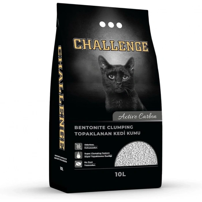 Challenge Aktif Karbonlu Bentonit Kedi Kumu 10 Litre