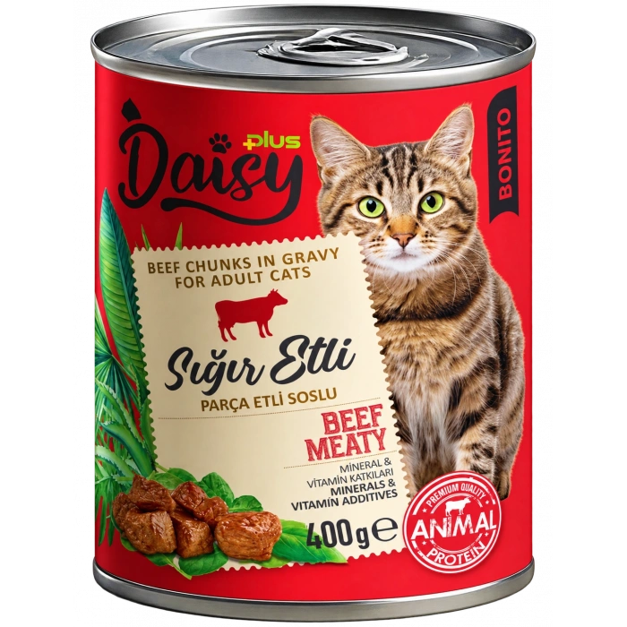 Daisy Plus Bonito Biftekli Kedi Konservesi 400 Gr