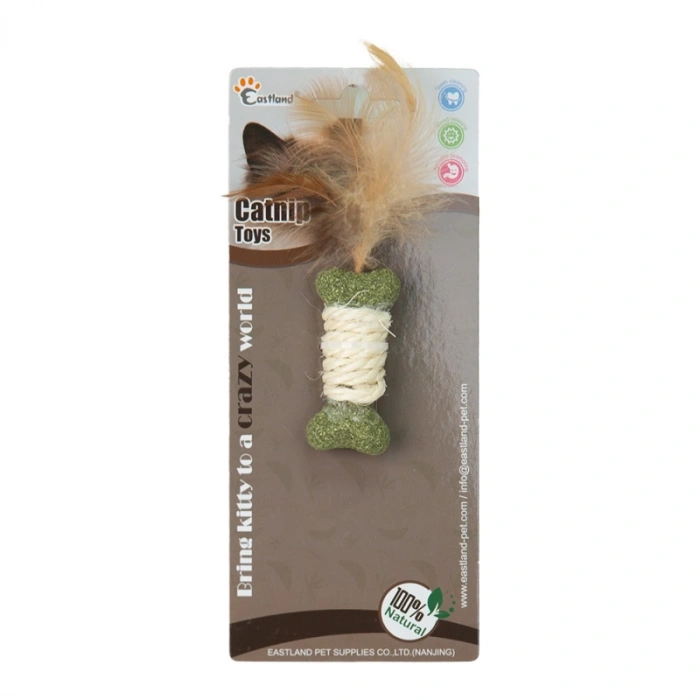 Eastland Kedi Otlu Tüylü Kedi Oyuncağı Sargılı