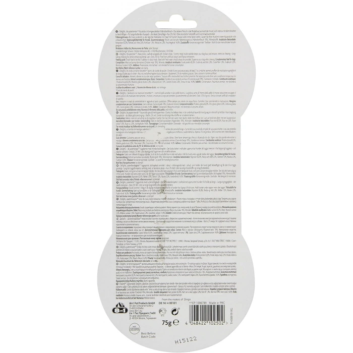 8in1 Delights Bones Köpekler için Tavuklu Ağız Bakım Kemiği (3lü) Sticks 75gr